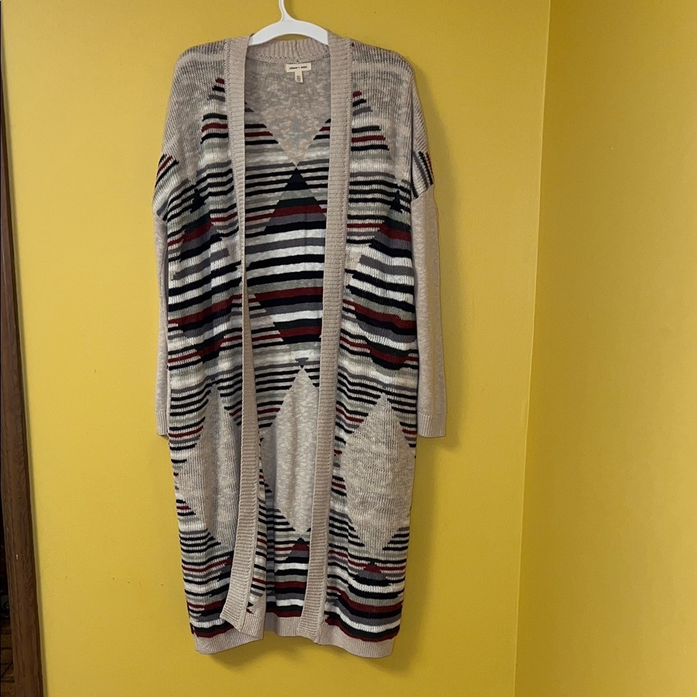 Silence + Noise Multicolor Striped Cardigan
